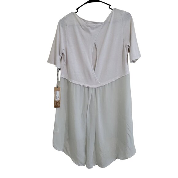 Sloane Rouge T-Shirt Dress Womens Size XS Empire Waist Flowing Spring Tee New - Picture 2 of 6